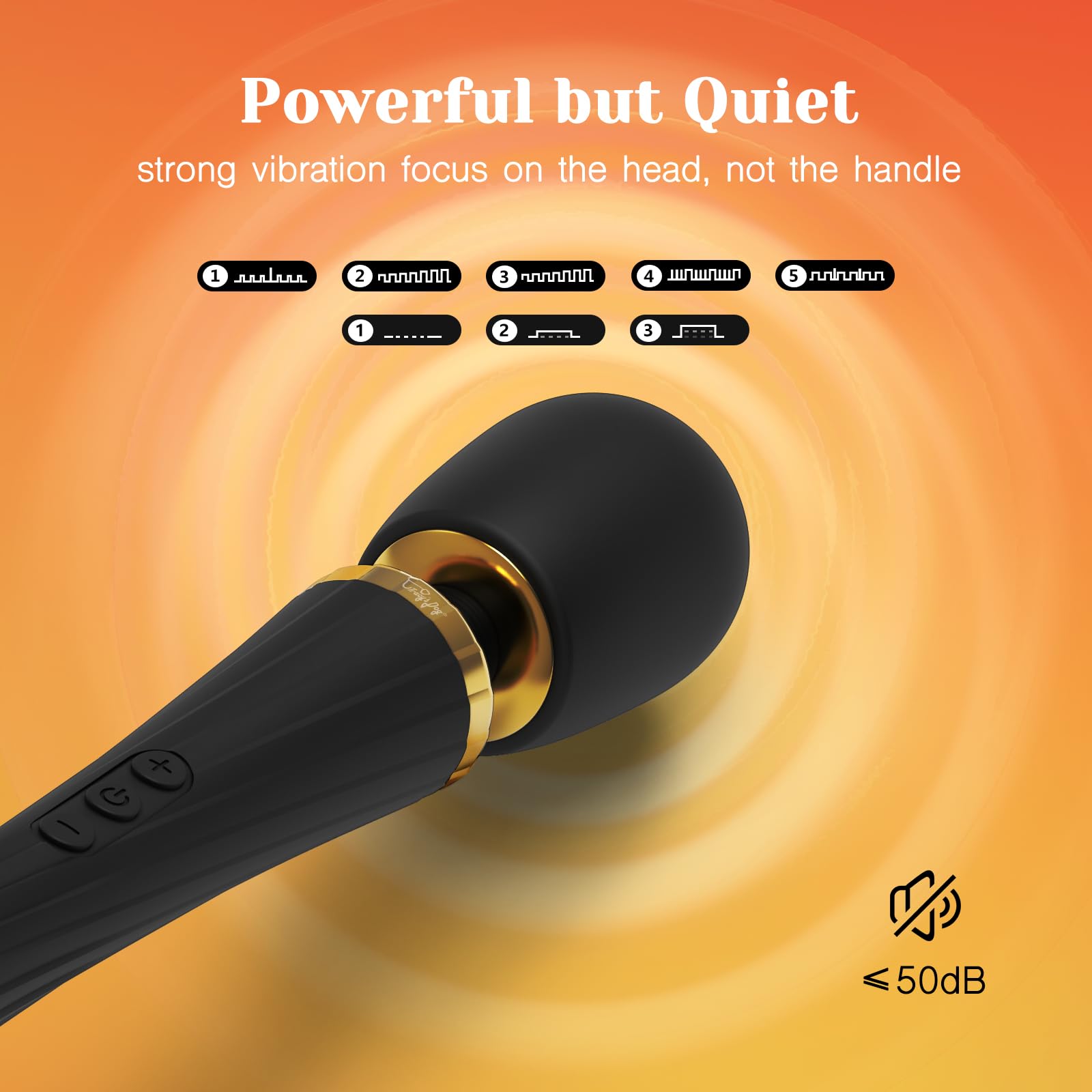 Tracy's Dog Wand Vibrator Kit, Cordless Massager with 3 Silicone Attachments for Clitoral, G-Spot & Anal Stimulation, Sex Sets Gift for Couples & Women Pleasure, Adult Toys with 3 Speeds & 5 Patterns