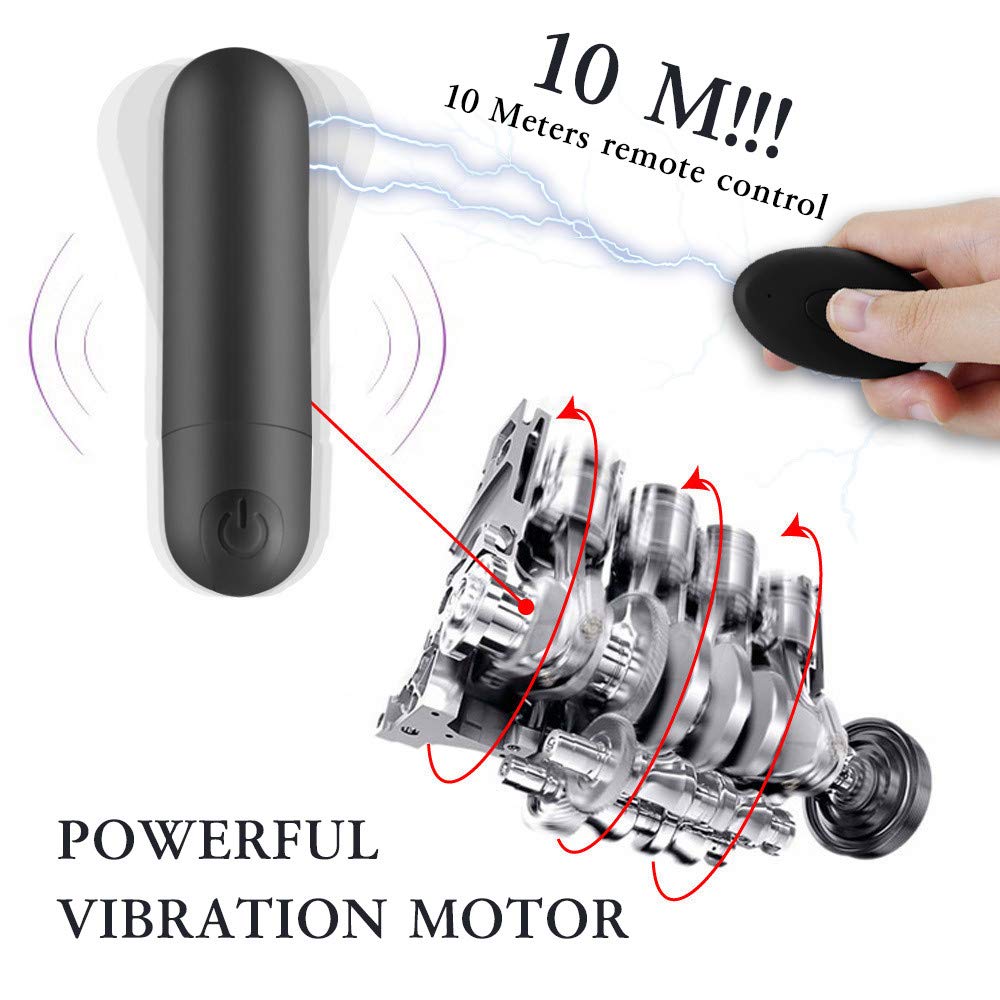 Sex Toys Remote Control Vibrator Bullet Panties - G Spot Vibrators with & 10 Vibration Waterproof Clitoris Stimulator - Adult Sex Toys for Woman Or Couple