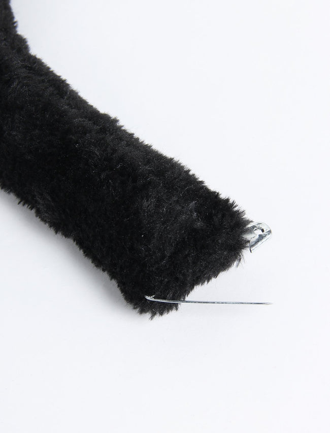 JustinCostume Women's Cosplay Lingerie Set Kitten Keyhole Cute Sexy Outfit Medium Black Main Image