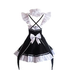 Ainiel Maid Valentines Day Outfit Women Anime Maid Costume Cosplay Lolita Fancy Dress Dress With Socks Headwear Sets