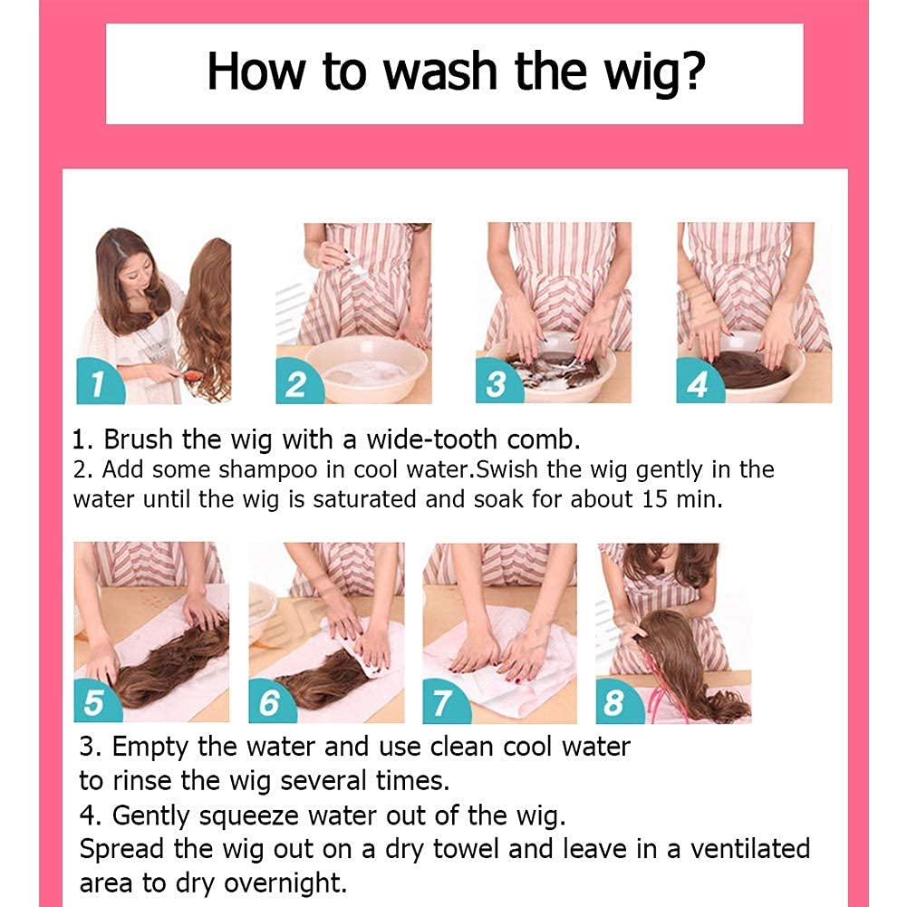 URCGTSA 22 Inches long Hair Wig for Women Black Synthetic Hair Natural Long Straight Wig With Bangs Party Cosplay Wig for Girl (Black brown)