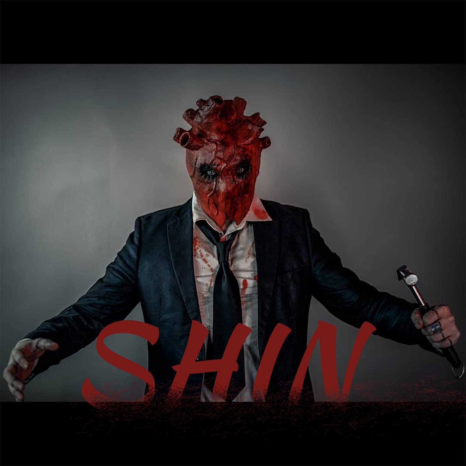 VZQI Dorohedoro Shin Mask Cosplay NOI Mask Cos Anime Halloween Horror Latex Props