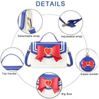 Sunwel Fashion Kawaii Anime Cosplay Purse with Coin Purse Shoulder Crossbody Bag