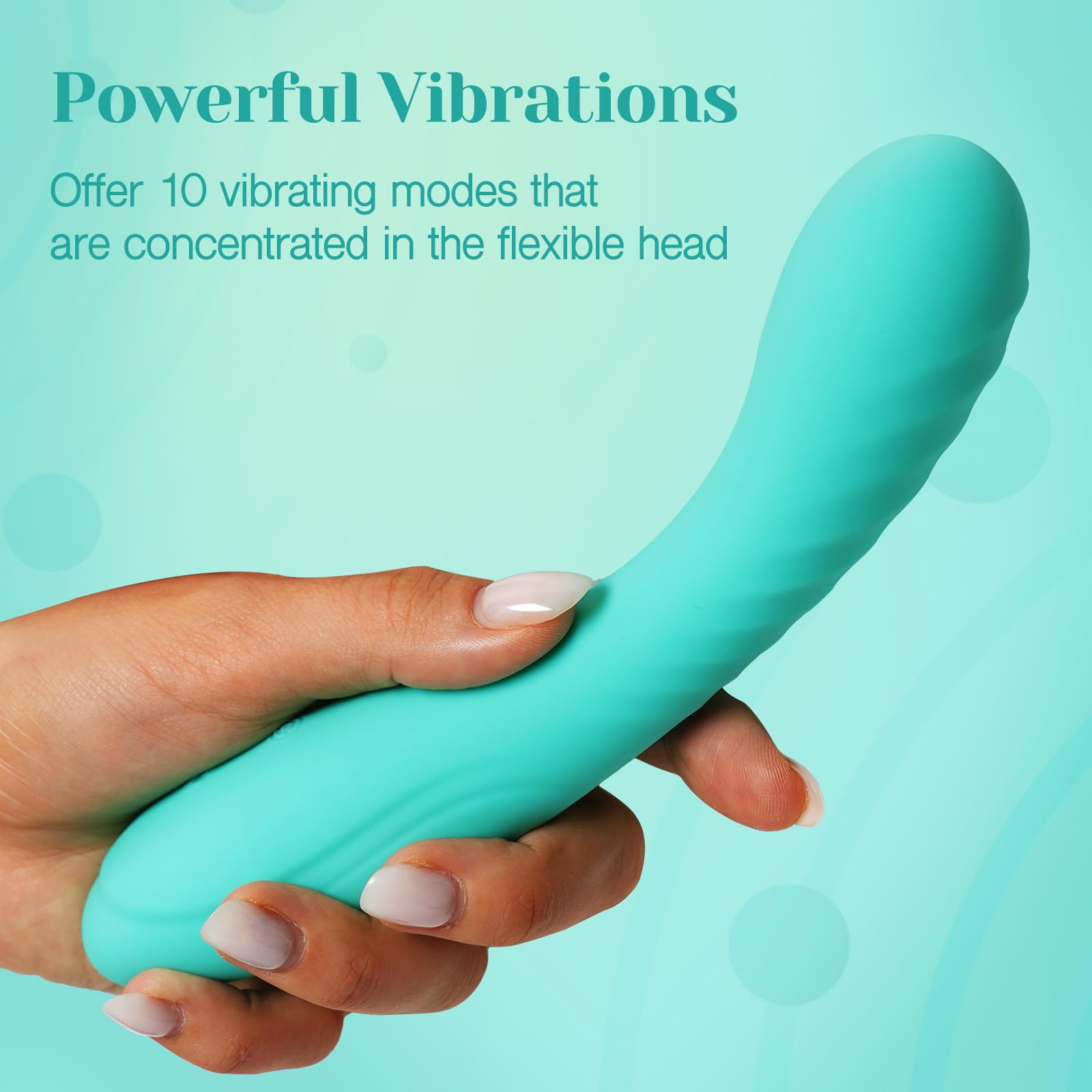 Tracy's Dog Powerful G Spot Vibrator for Deep Penetration, Adult Sex Toys for Women and Couples, Full Silicone Soft Vibrating Dildo Massager for Clitoral and Anal Stimulation