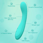 Tracy's Dog Powerful G Spot Vibrator for Deep Penetration, Adult Sex Toys for Women and Couples, Full Silicone Soft Vibrating Dildo Massager for Clitoral and Anal Stimulation