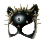 MasqStudio Red Black Cat Woman Dress up Cosplay Party Masquerade Mask Spiky Halloween (Black)