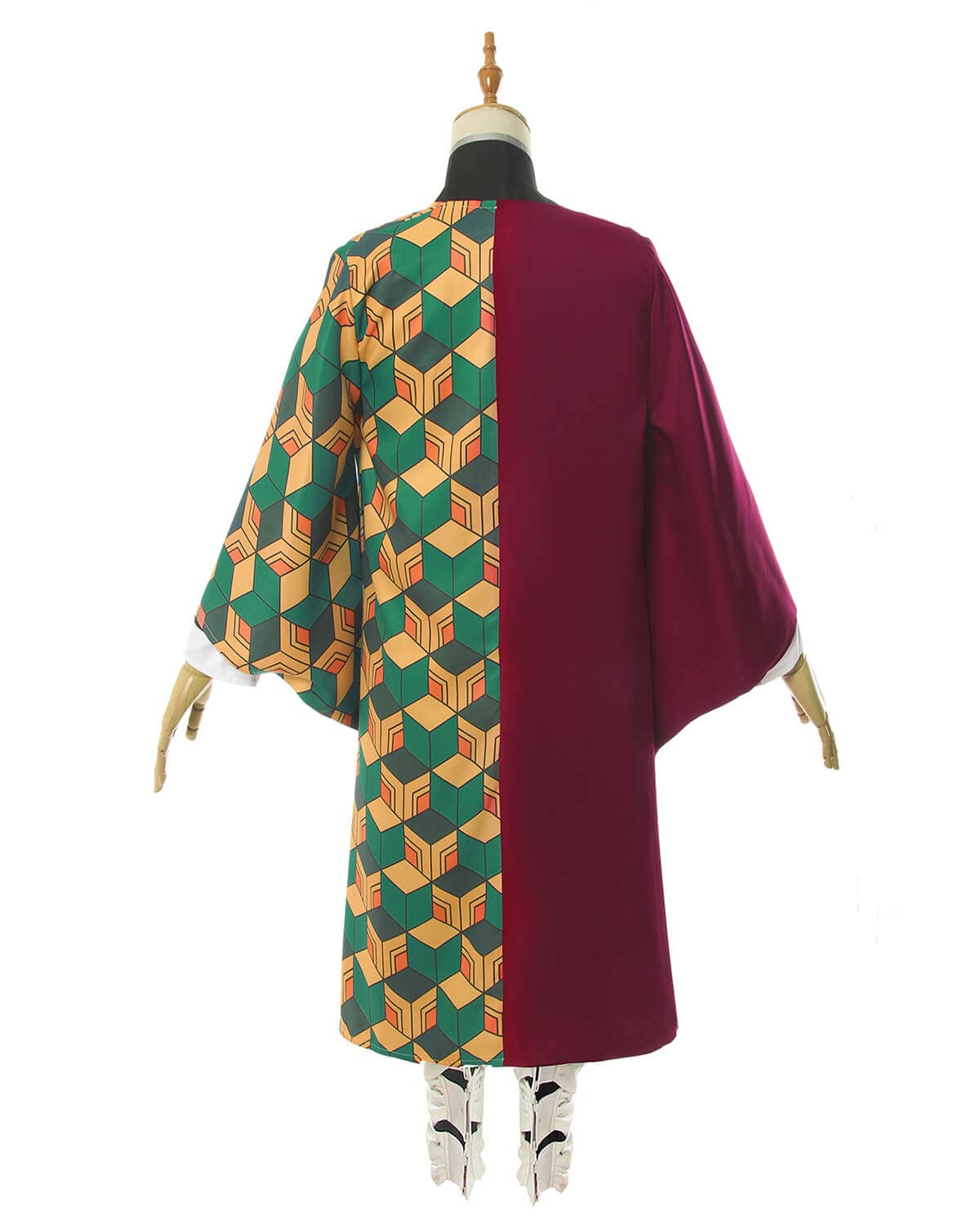 Nuoqi Giyuu Tomioka Cosplay Outfit Giyuu Cosplay Costume Mens Anime Robe Kimono Uniform Halloween XXL