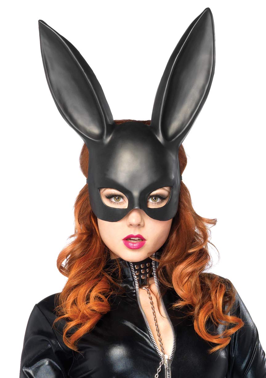 Leg Avenue womens Bunny Masquerade Mask Lingerie, Black, One Size US