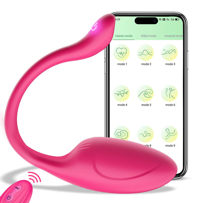 APP Remote Control G-spot Panty Vibrator, Pink Fun Long Distance Bluetooth Wearable, Rechargerable Adult Sex Toys More Than 10 Vibrations for Women and Couple, Female Toy Hover Image