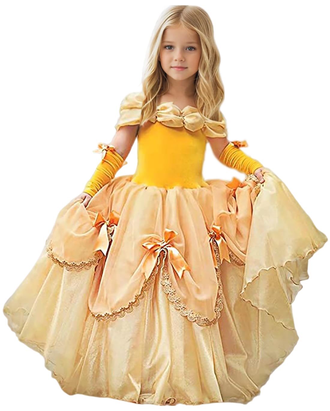 Girls Cinderella Costumes Halloween Princess Dress Up Fancy Birthday Party Ball Gown