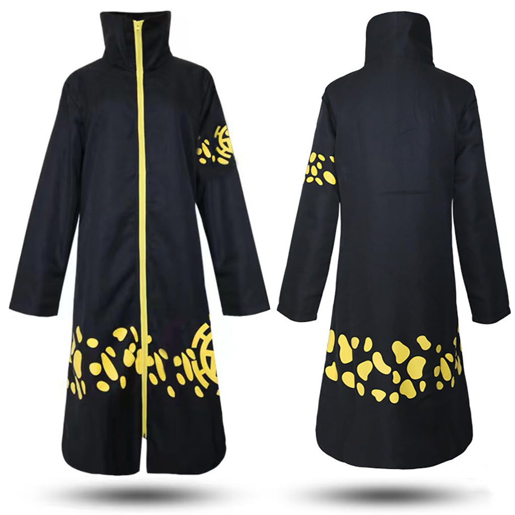 Colonghsou Anime Cosplay Costume Cloak Hat Surgeon Uniform Coat Halloween Costumes for Men Medium