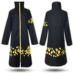 Colonghsou Anime Cosplay Costume Cloak Hat Surgeon Uniform Coat Halloween Costumes for Men Medium