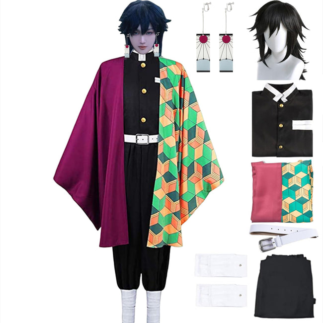 Buyoem Anime Cosplay Adult Costume Halloween Cloak Kimono Accessories Set Outfit Hover Image