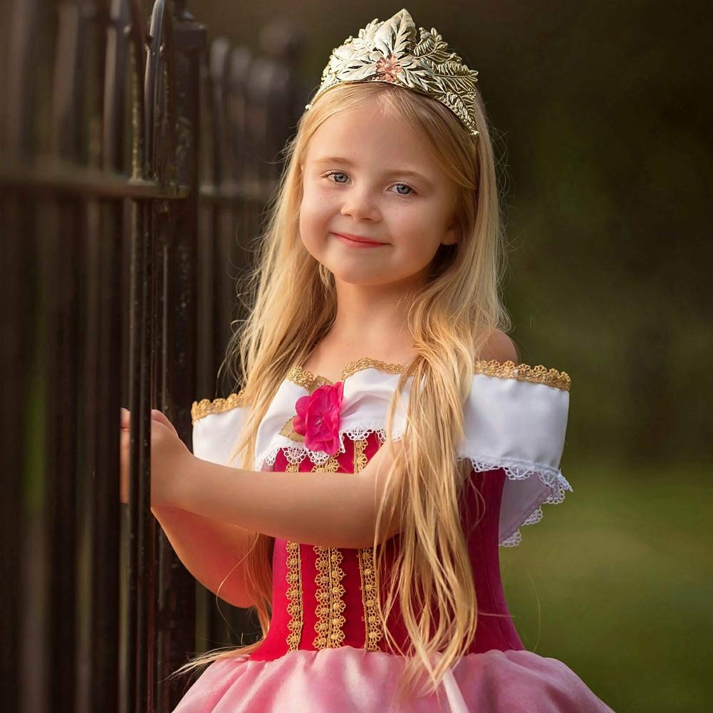 Girls Cinderella Costumes Halloween Princess Dress Up Fancy Birthday Party Ball Gown
