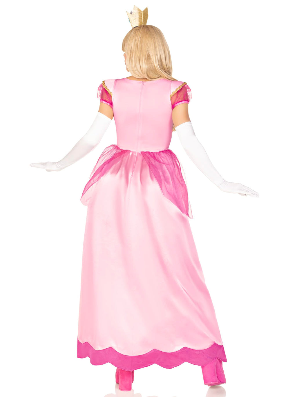 Leg Avenue Womens 2 Pc Classic Pink Princess Costume with Satin Gown, Crown Headband, MEDIUM, Pink