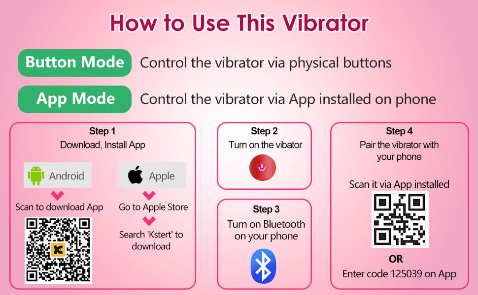 Mini Bullet Vibrator Adult Toys - Vibrators App Controlled Female Sex Toys with 9 Vibration Modes, Lipstick G Spot Dildo Clitoral Vibrator, Long Distance Discreet Vibrator for Women & Couples (Pink)