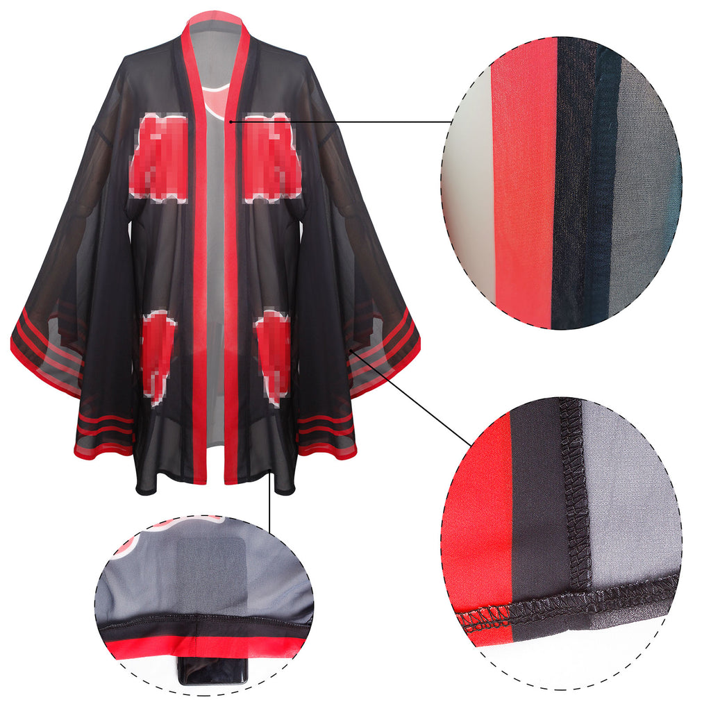 kakashi Womens Bikini Set with Cover up Swimsuit Anime Style Bathing Suit Japanese Cartoon Swimwear