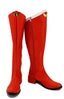 Wolancy Boots Cosplay Red Boots Shoes Halloween Outfit for Adult Women