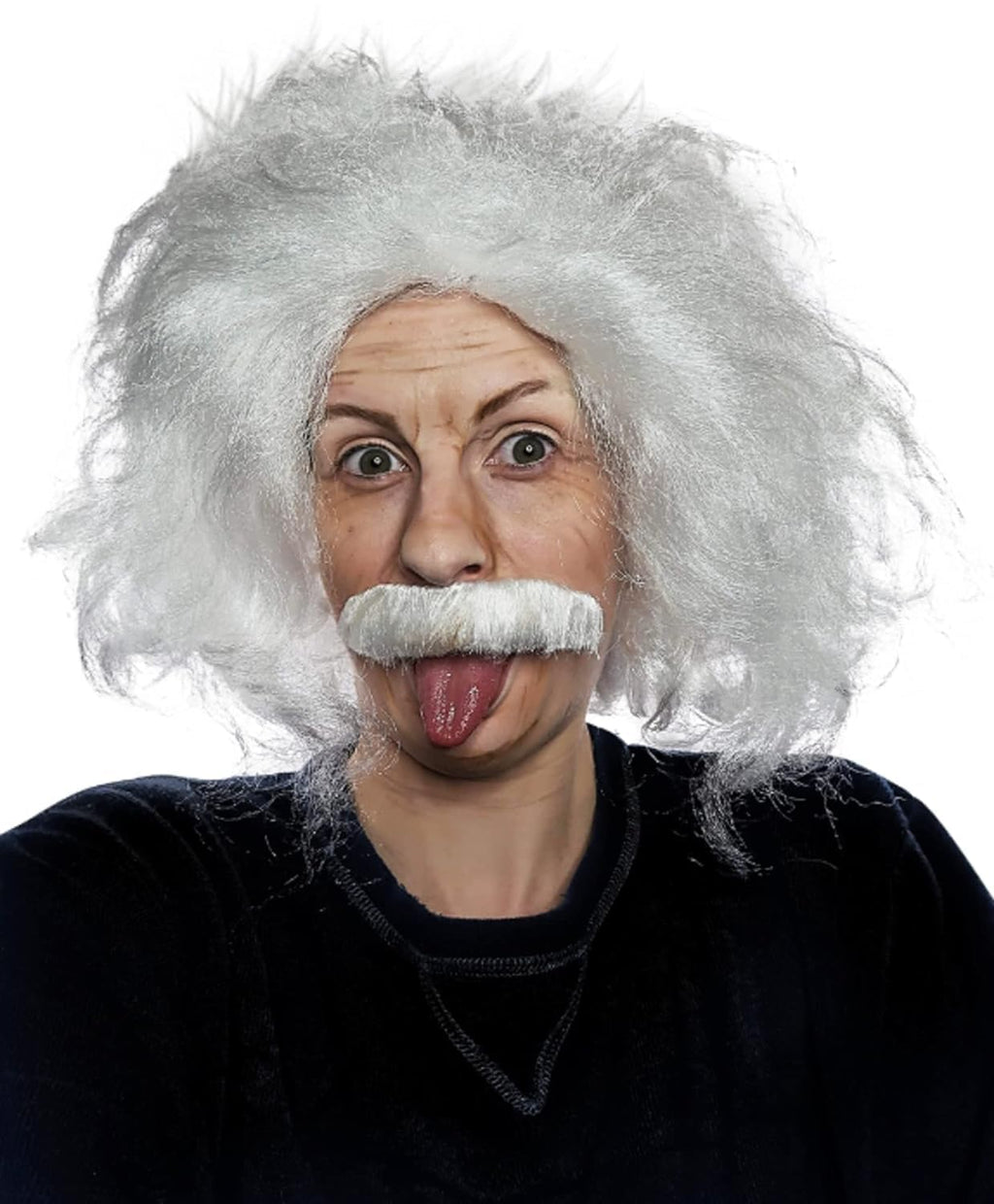 ALLAURA Compatible with Sonny Bono Wig – 60s 70s Men’s Short Brown Wig + Mustache for Hippie, Singer, TV Star, Cop, Detective Costumes – Liberty Duo, Limu & Doug, Uncle Rico, Retro Halloween Outfit