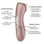 Satisfyer Pro 2+ Vibrator Sex Toy | Adult Toys for Women | Best Sucking Clitoral Stimulation Vibrator | Vibrating Sexual Pleasure Device | Stimulation Vibrators | Female Wellness Tools (Rose Gold)