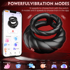 Vibrating Cock Ring Sex Toys for Men - Penis Ring Vibrator with 10 Vibrations, Adult Male Sex Toy for Longer Harder Stronger, Double Penis Vibrators Dildo, Couples Mens Male Adult Sex Toys S&M Whips