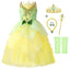 Girls Cinderella Costumes Halloween Princess Dress Up Fancy Birthday Party Ball Gown