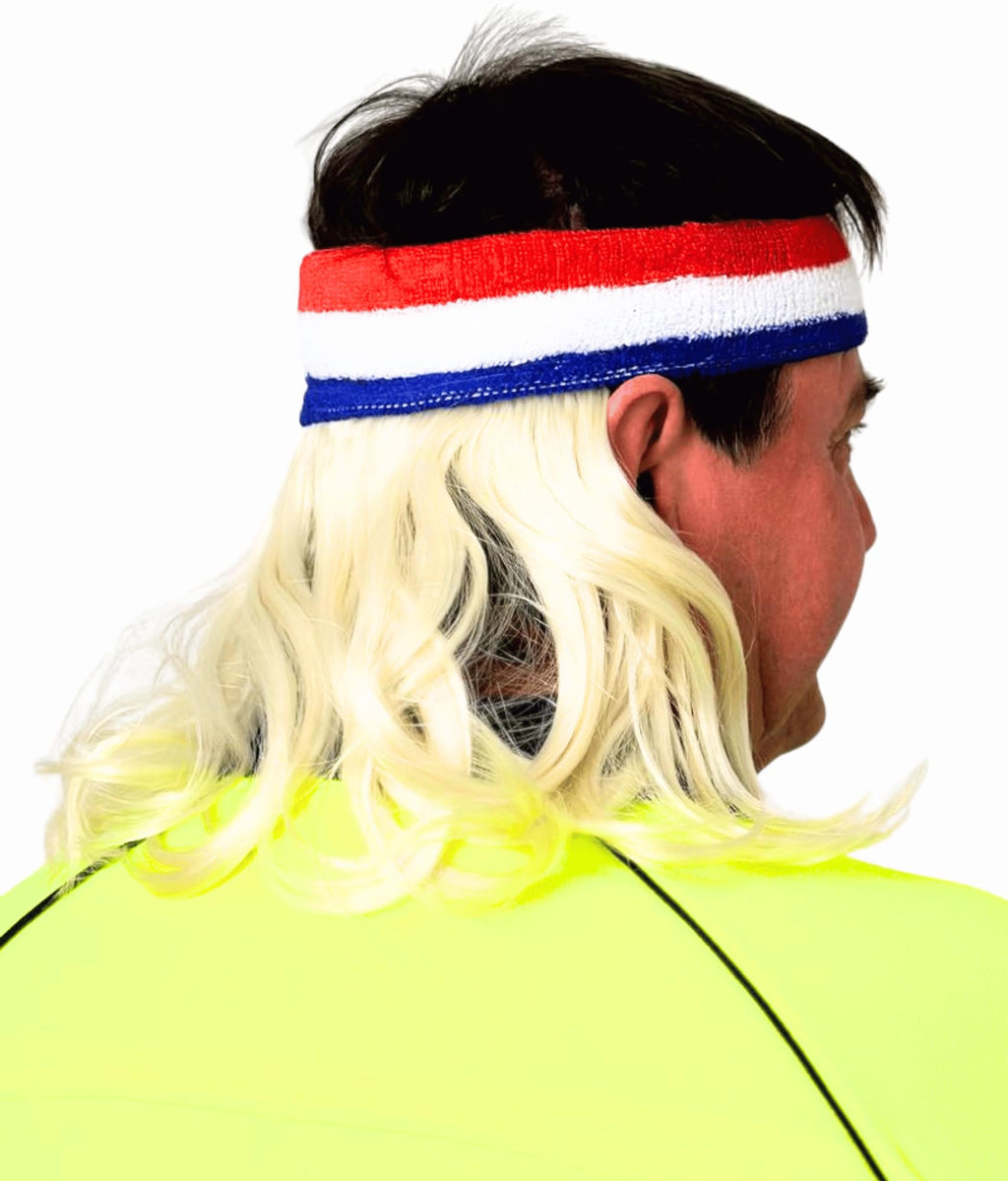 ALLAURA Compatible with Sonny Bono Wig – 60s 70s Men’s Short Brown Wig + Mustache for Hippie, Singer, TV Star, Cop, Detective Costumes – Liberty Duo, Limu & Doug, Uncle Rico, Retro Halloween Outfit