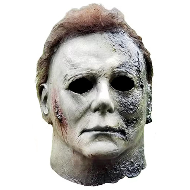 Halloween Horror Movie Cosplay Mask, For Michael Myers Cosplay Mask, High-Detail Design Latex Full Head Masks for Masquerade, Party & Horror Themed Events, Scary Slasher Costume Prop for Adults Hover Image