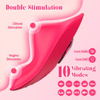 Remote Control Vibrator Couples Sex Toys, App Cellphone Wearable Couple Vibrator with Remote, Vibrating Panties with 10 Vibration Settings, Mini Bullet Vibrator for Women (Red)