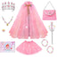Meland Princess Dress up Clothes for Girl, 11Pcs Princess Cape with Kid Crown Toys,Dresses for Girl 3,4,5,6,7,8 Birthday Gift