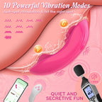 Adult Sex Toys for Women & Couples, Wearable Panty Vibrator Rose Sex Toy, 3-in-1 APP Remote Control Mini Butterfly Vibrator Clitoris G spot Vagina Stimulator with 10x2 Vibration Modes, Clit Novelties