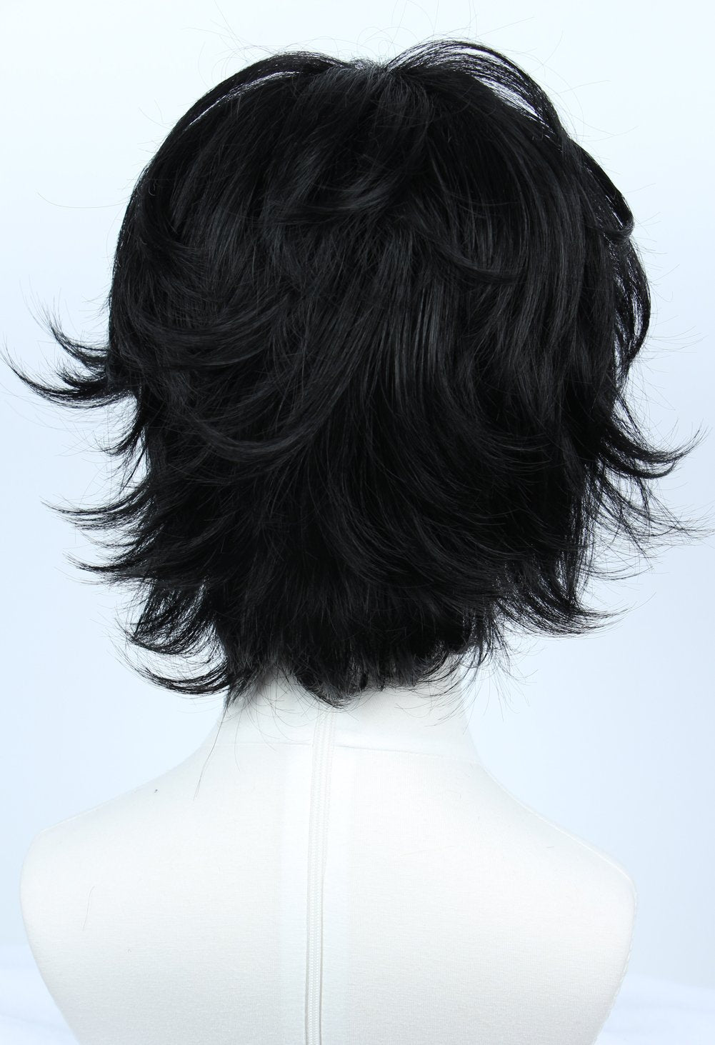 Linfairy Halloween Costume Cosplay Wig for P5 (short black)