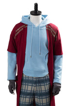 Pexlaxy Adult Mens Fat Cosplay Costume Casual Hoodie Suit Halloween Outfit Full Set,X-Large