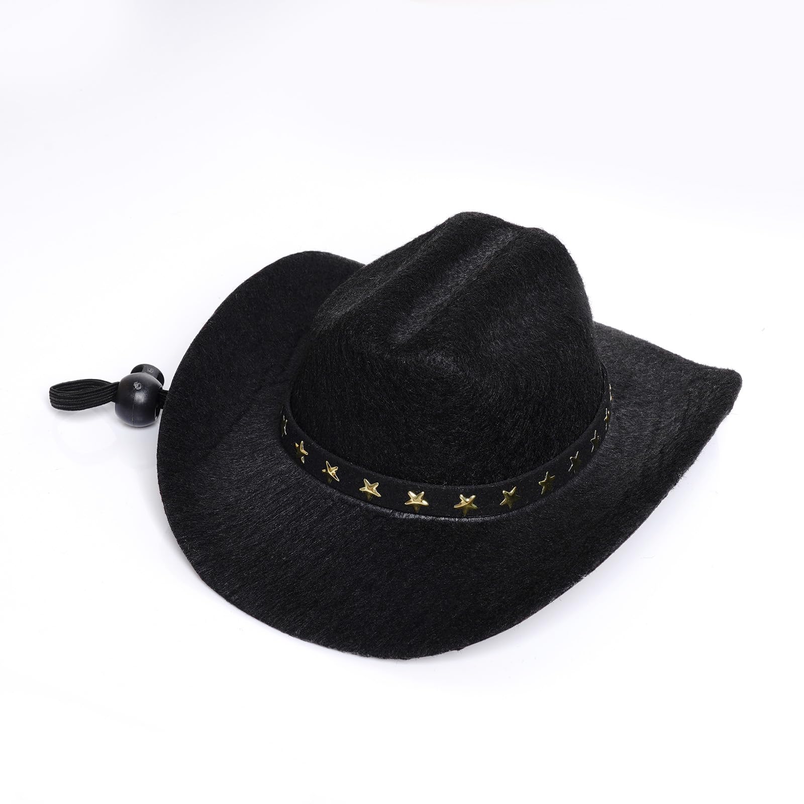 choyaxo Halloween Costumes for Dogs Cat Pet Cowboy Costume Cowboy Hat with Bandana Set for Halloween, Christmas, Holiday, Party, Cosplay (Black, Medium)