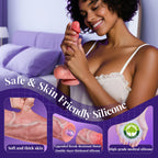 Vibrator Sex Toys Thrusting Dildo, Realistic Safety Soft Silicone Dildo with 10 Thrusting & 10 Vibrating Modes for Vagina Anal Sex Stimulation, G Spot Penis Machine Adult Sex Toy for Women and Couple