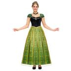 Spooktacular Creations Adult Princess Costume, Halloween Women Coronation Dress Costume Cosplay, Green Princess Dress-XXL