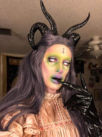 Qhome Gothic Antelope Sheep Horn Hoop Headband Forest Animal Aries Exhibition Cosplay Deluxe Costume Horns