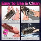 Cock Rings for Men, Reusable Penis Enlarge Sleeves Girth, Delay Ejaculation Stronger Erection Enhancement Sex Toys Silicone Penis Rings for Men - 2pcs - Transparent Black