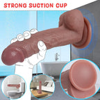 Realistic Dildo for an Unforgettable Lifelike Experience, 7.8 Inch Silicone Dildo with Strong Suction Cup for Hands-Free G Spot & Anal Play, Body-Safe Adult Sex Toy for Women & Couples