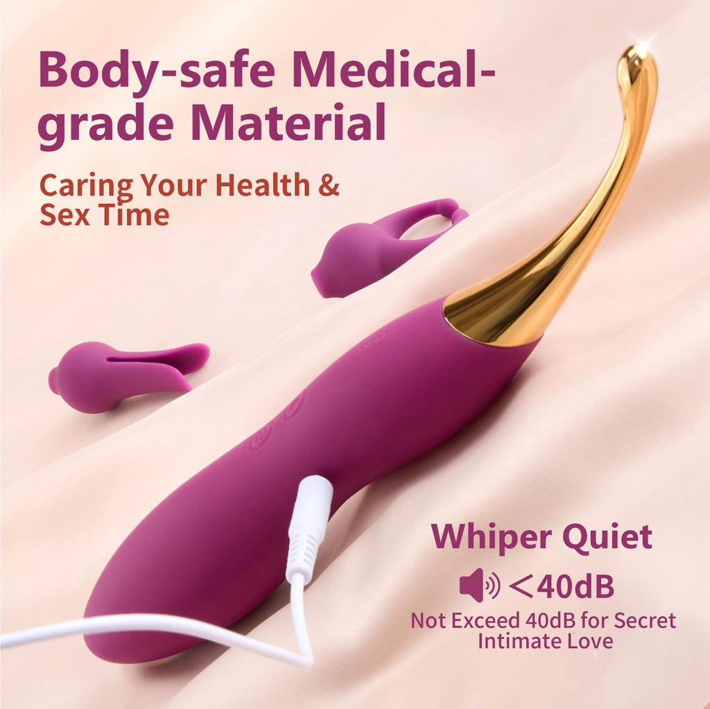 Clitoral Vibrator Sex Toys for Women - SVAKOM Female Squirting Vibrators Clit G-Spot Dildo Nipple Stimulator Anal Vibe - High Frequency Personal Massager Wand Adult Sensory Toy 2 Silicone Heads