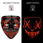 Poptrend Halloween Mask LED Light up Mask for Festival Cosplay Halloween Costume Masquerade Parties,Carnival,Gifts