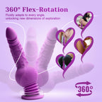 Tracy's Dog Thrusting Dildo Vibrator - Pulse Pounding Dildo G-Spot Anal Stimulation with 10 Vibrating & 3 Bouncing Modes, 9.29 Inch Realistic Dildos Adult Toys Sex Toys for Women Men Couples(Drillme)