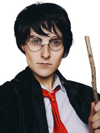 Boy Wizard Wig + Glasses Set