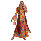 Morph Hippie Costume Women, 70s Costume For Women, 70s Long Dress, Womens 60s Halloween Costumes, Womens Halloween Costumes