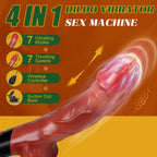 Thrusting Dildo Vibrator Sex Toys, 9.8" Realistic Dildos Sex Machine with 7 Thrusting & 7 Vibration Modes, Remote Control Vibrating Dildo Sex Toys for Women Couple G-spot Anal Stimulation