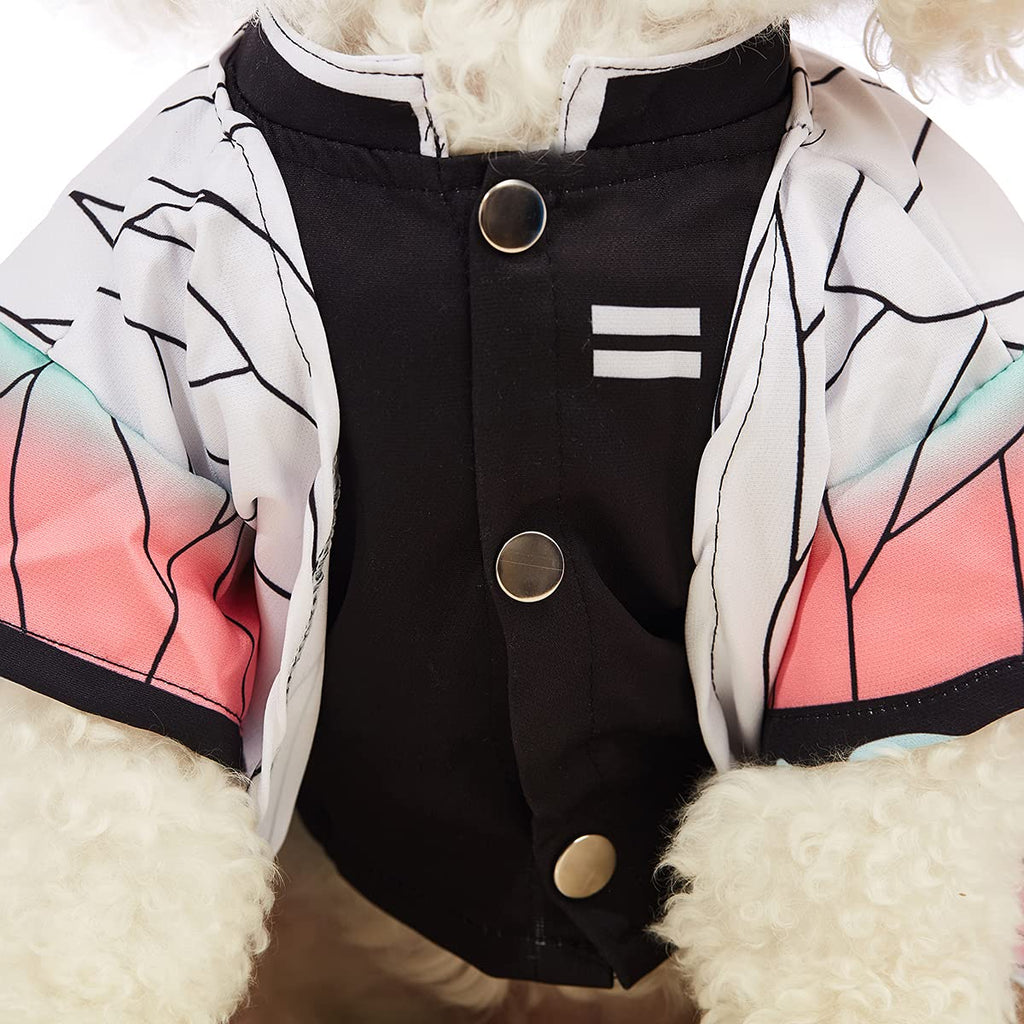 Coomour Dog Costume Pet Clothes Cat Cosplay Outfits Funny Small Dog Costumes (M,White)