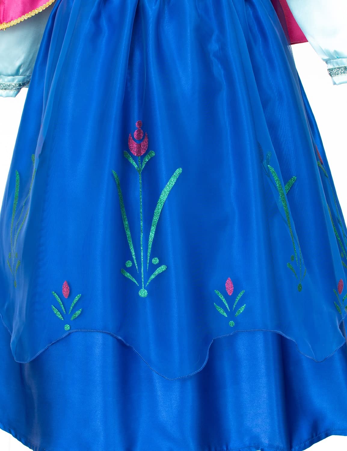 Princess Costumes Birthday Party Dress Up for Little Girls/Long Sleeve with Cape