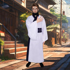 yyleasar Ryomen Sukuna Kimono Halloween Outfit Anime Cosplay Costume Men Robe Uniform Full Set for Dressing With socks obi sticker wig (S)
