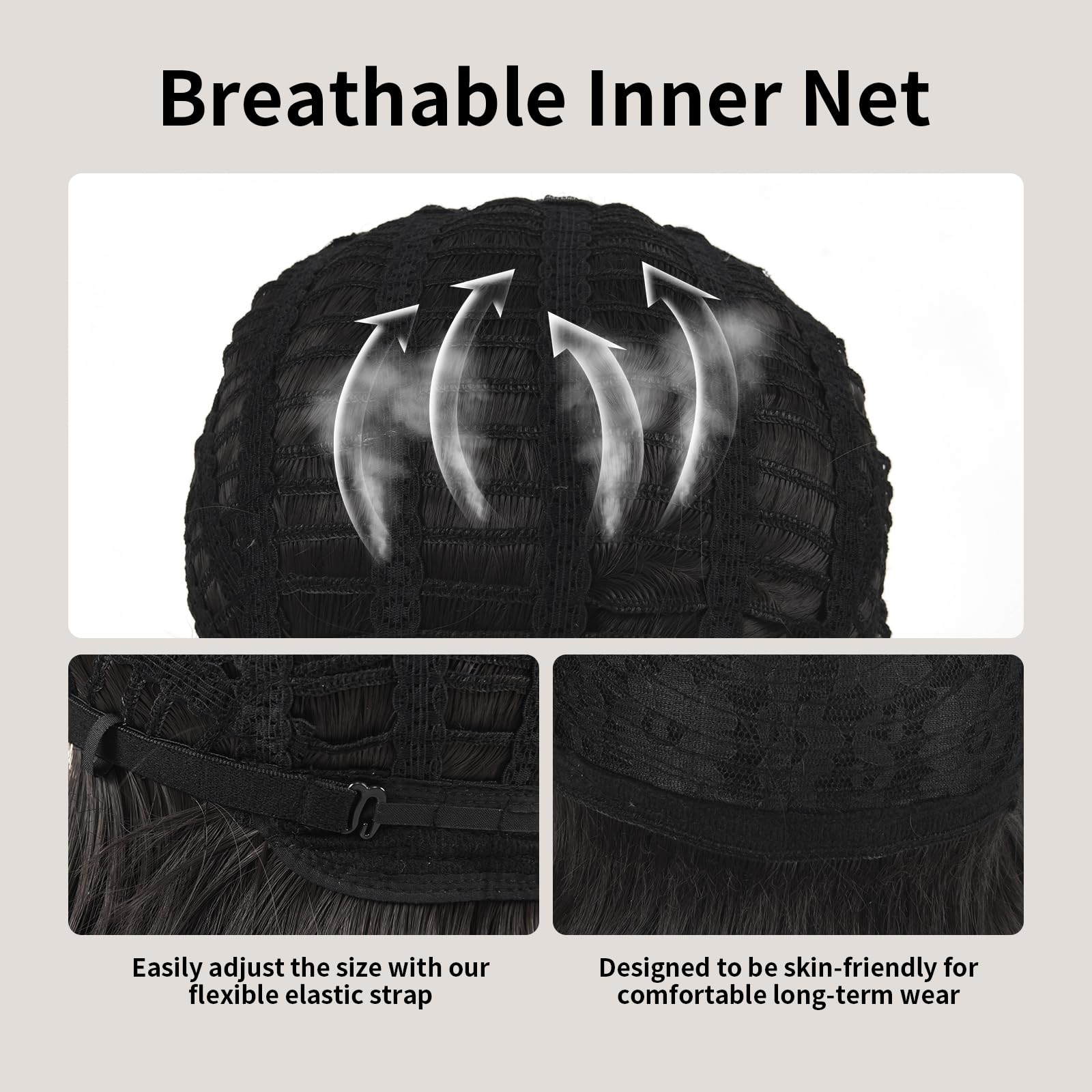 Onedor 10" Short Straight Hair Flapper Cosplay Costume Bob Wig (Black)