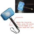 Lobcssud Children's Hero Character Toys Hammers and LED Light Mask Cape Children's Role-Playing Costumes Gifts for Children